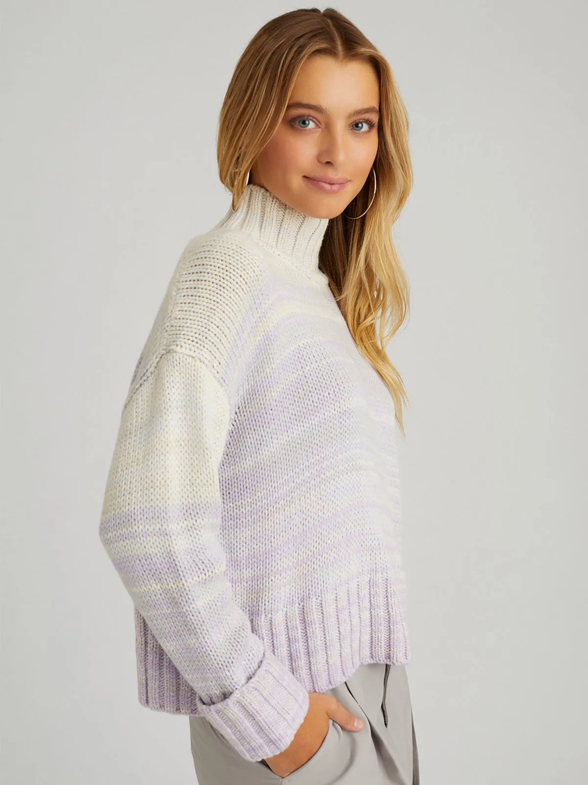Blair: Ombre Mockneck Pullover sold by 525 America product image thumbnail 4