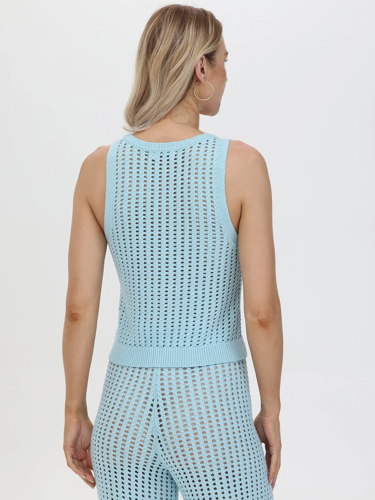 Lisa: Pointelle Button Front Tank sold by 525 America product image thumbnail 2