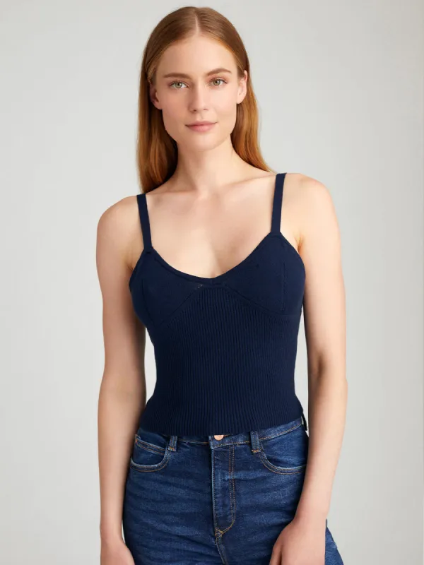 Liv: Rib Crop Tank sold by 525 America