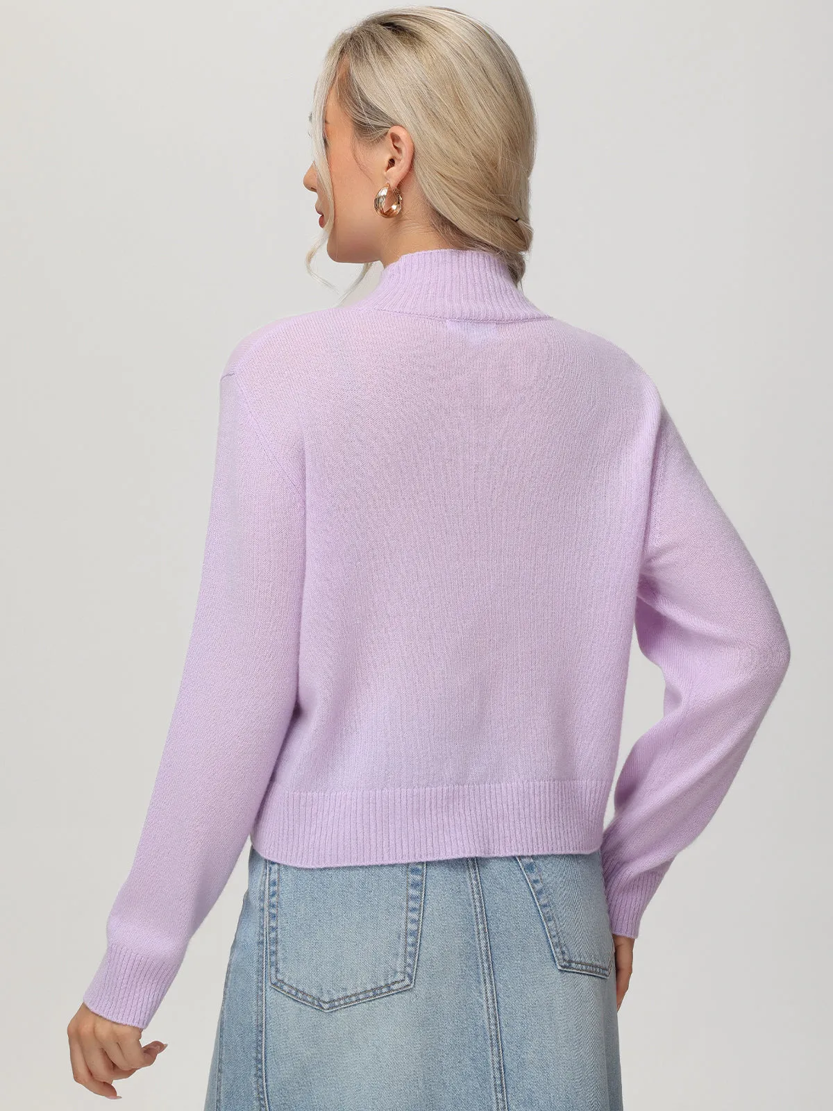 Cashmere Mockneck Pullover sold by 525 America product image thumbnail 2