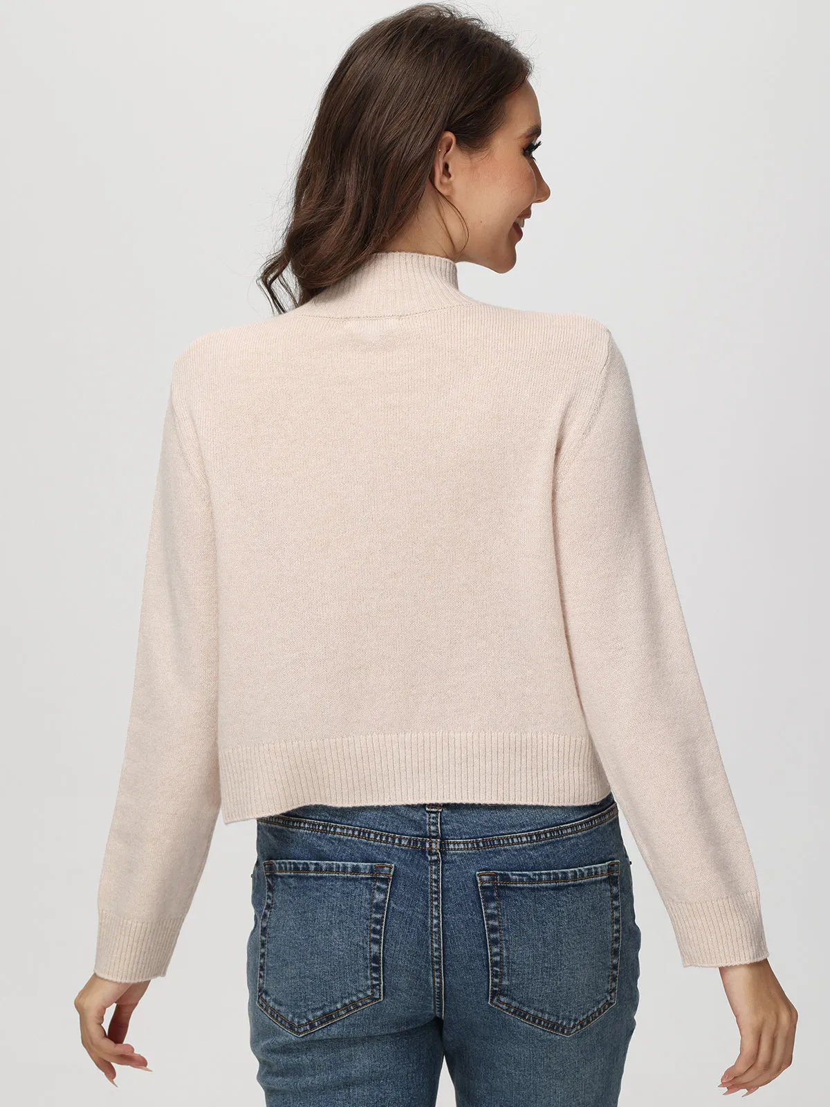 Cashmere Mockneck Pullover sold by 525 America product image thumbnail 5