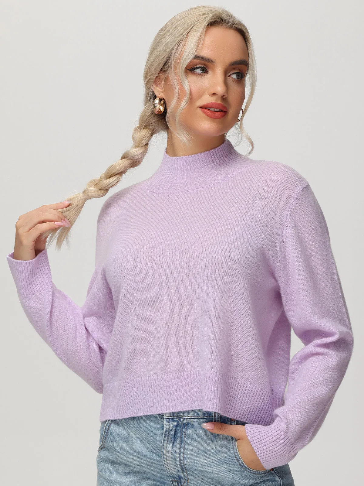 Cashmere Mockneck Pullover sold by 525 America