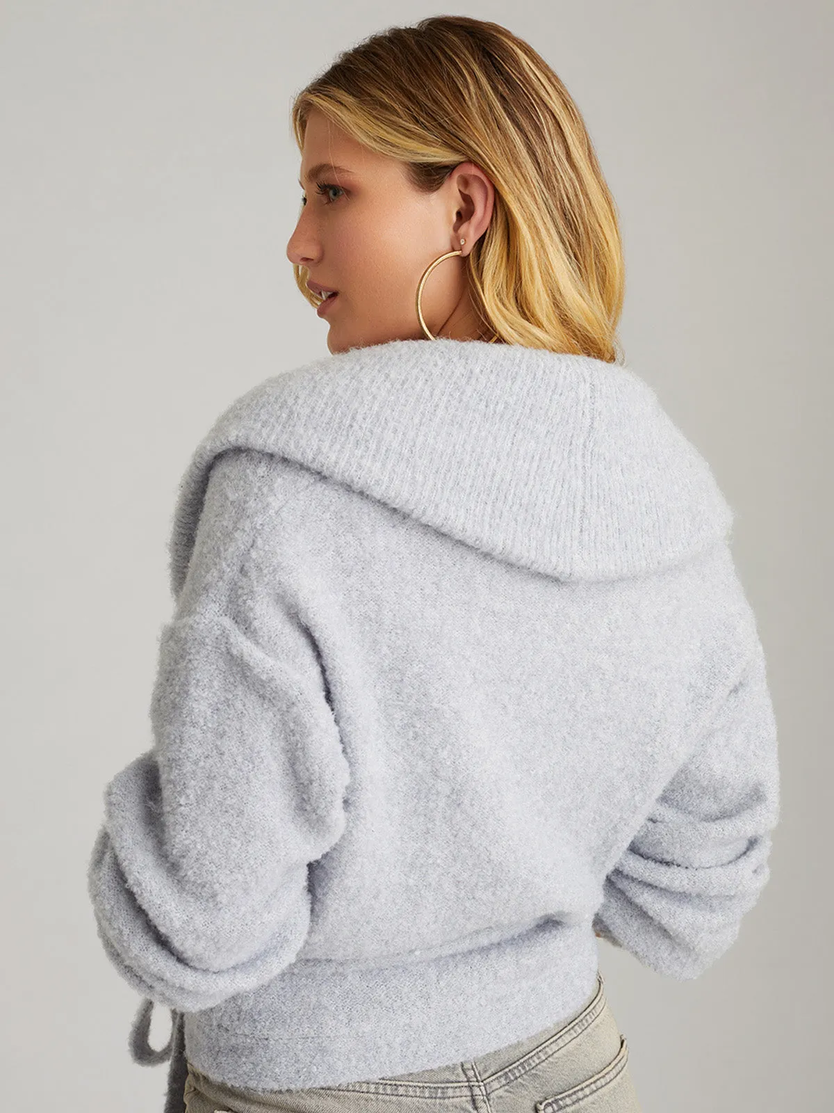 Tammy: Boucle Ballerina Wrap Top sold by 525 America product image thumbnail 2