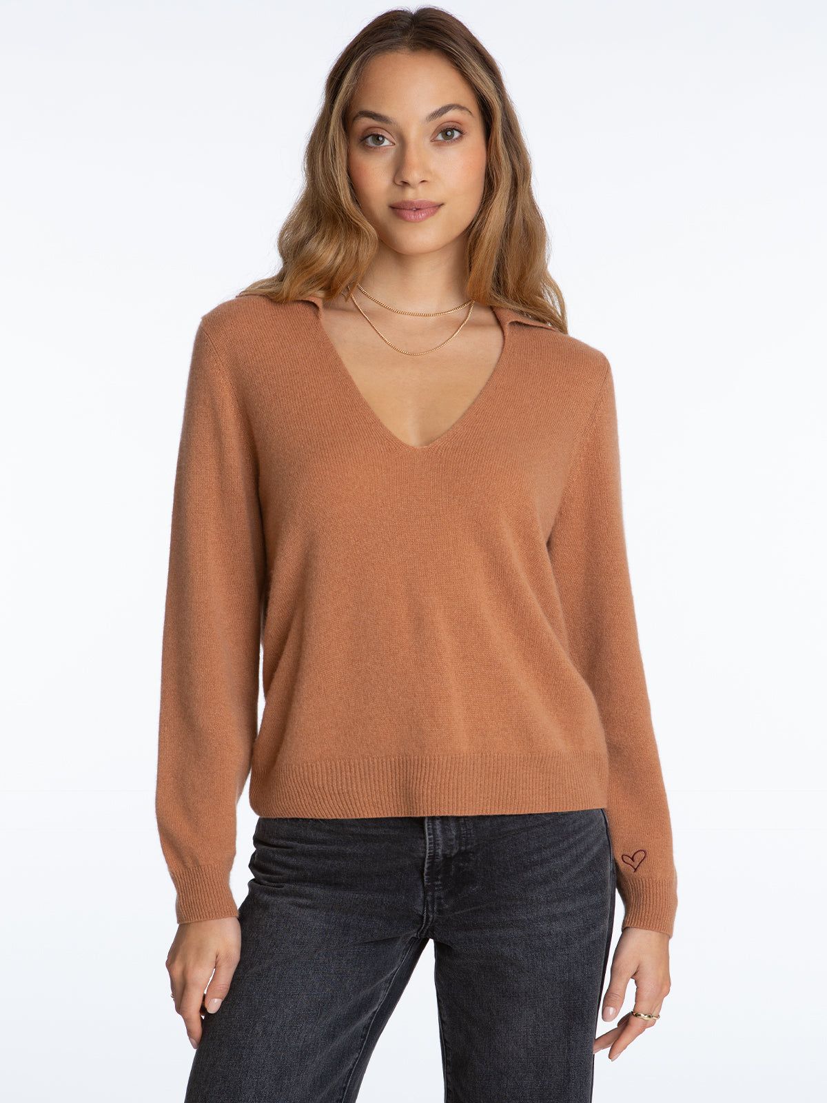 Cashmere Polo Pullover sold by 525 America product image thumbnail 3