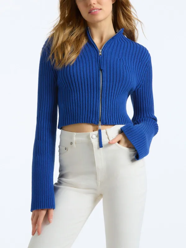 Rib Zip Cardigan sold by 525 America
