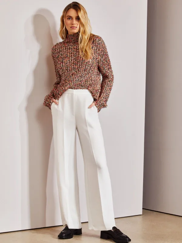 Fuzzy Mock Neck Pullover made by 525 America