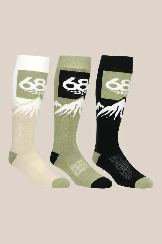 686 Men's Snow Caps Sock (3-Pack) sold by 686