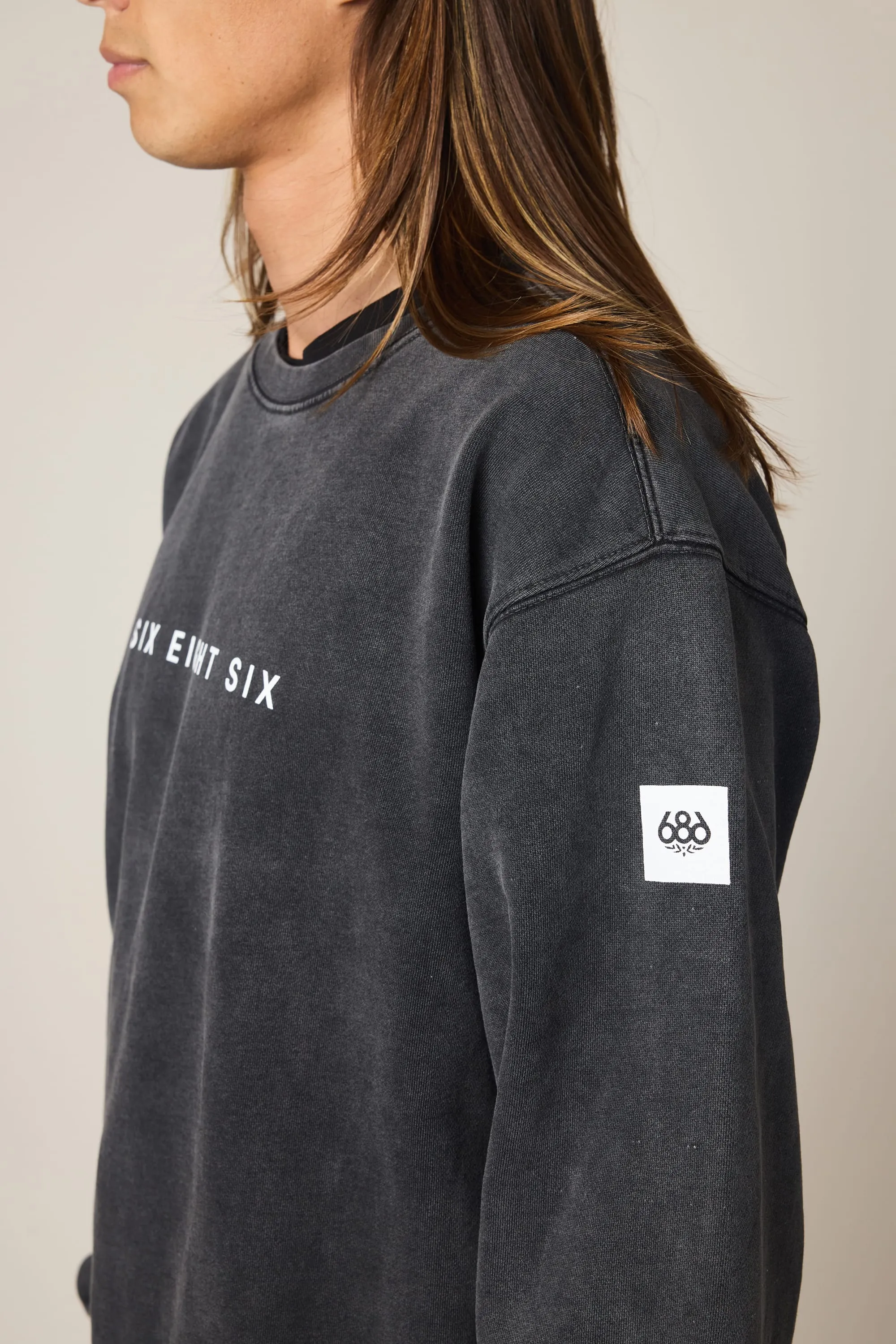 686 Men's Mixed Relaxed LS Crewneck sold by 686 product image thumbnail 3