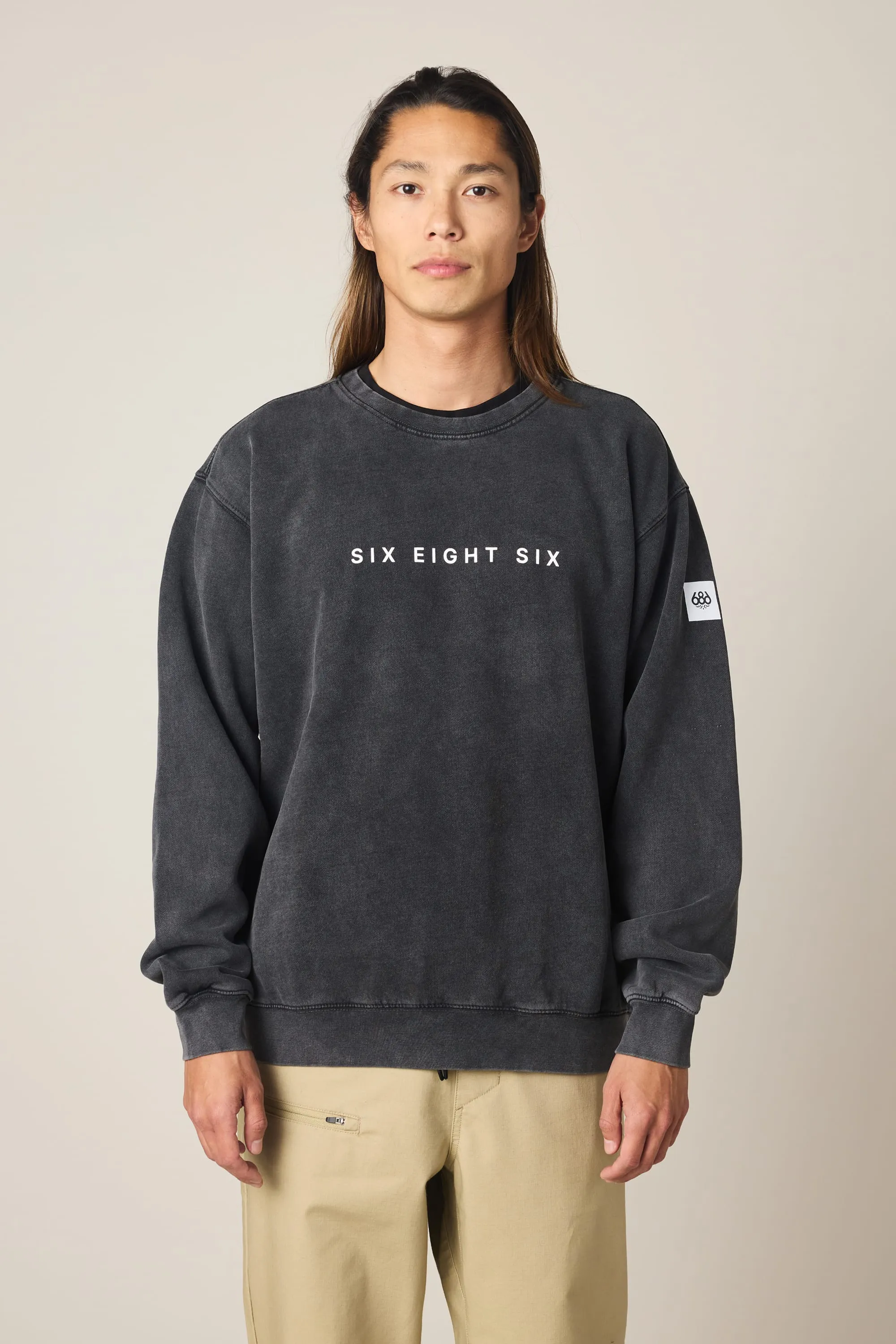 686 Men's Mixed Relaxed LS Crewneck sold by 686 product image thumbnail 4