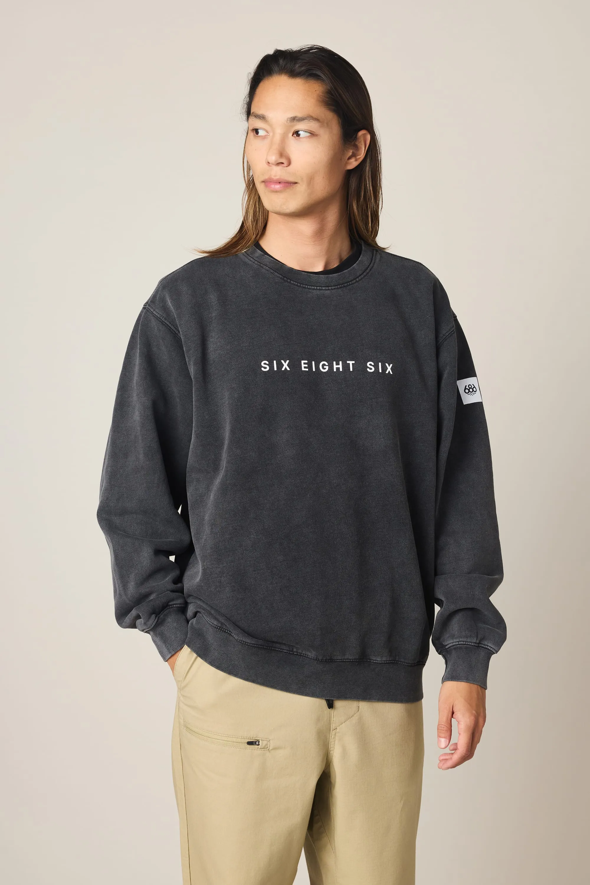 686 Men's Mixed Relaxed LS Crewneck sold by 686