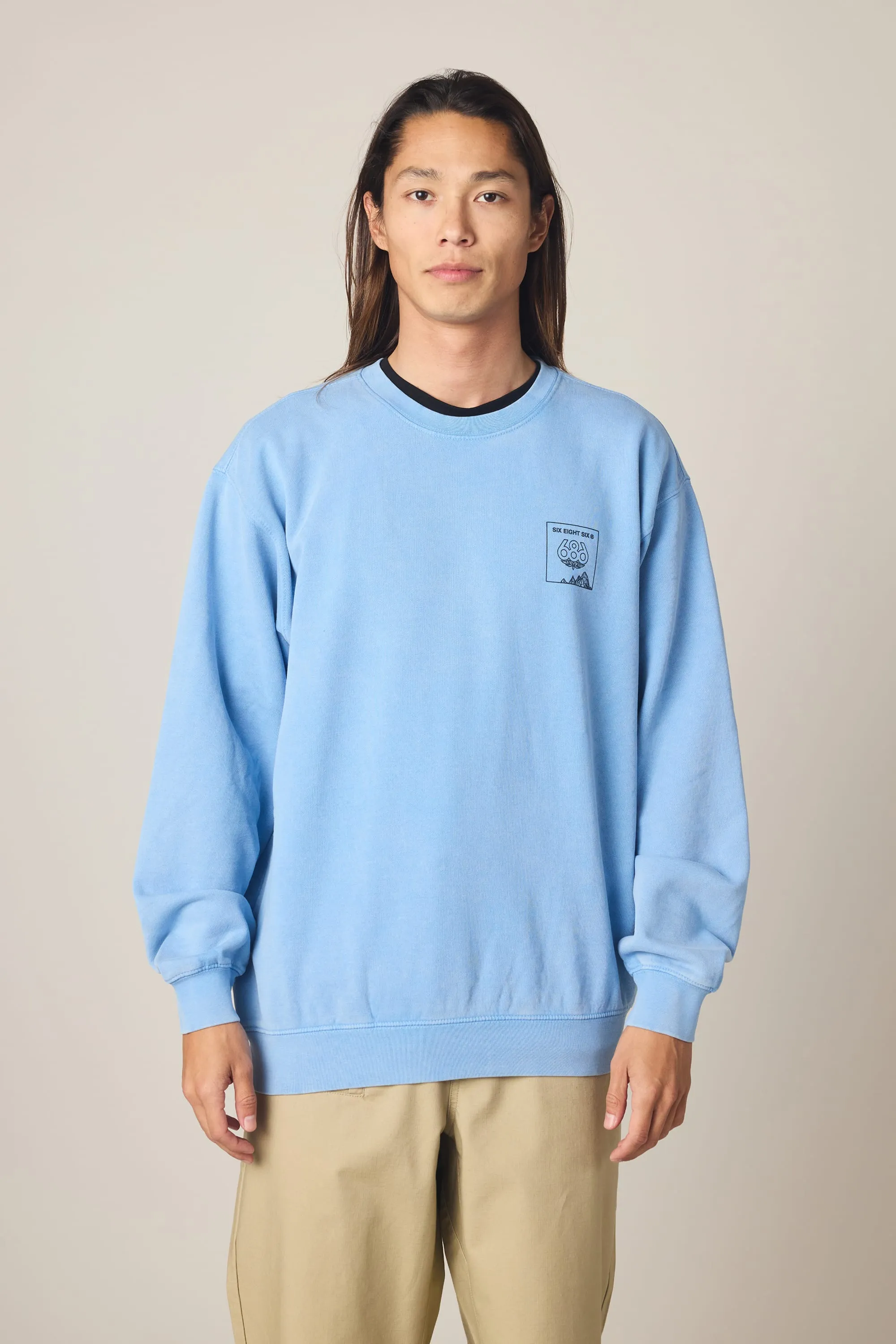 686 Men's Mixed Relaxed LS Crewneck sold by 686 product image thumbnail 5
