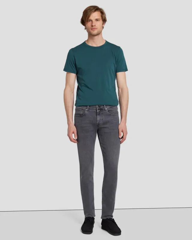 EarthKind Stretch Tek Slimmy Tapered in Scholar sold by 7 For All Mankind