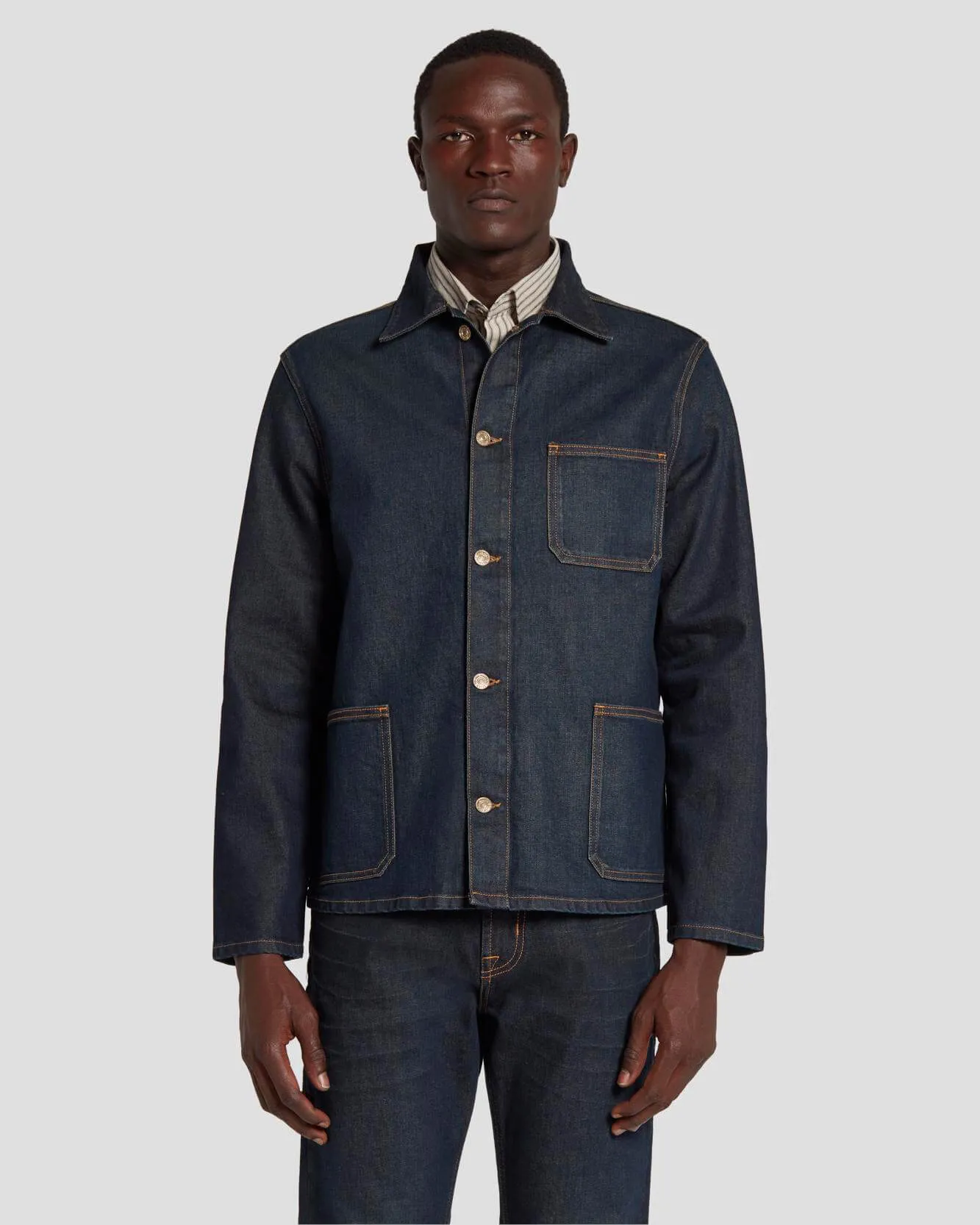 Japanese Heritage Utility Overshirt in Walk The Trucks sold by 7 For All Mankind