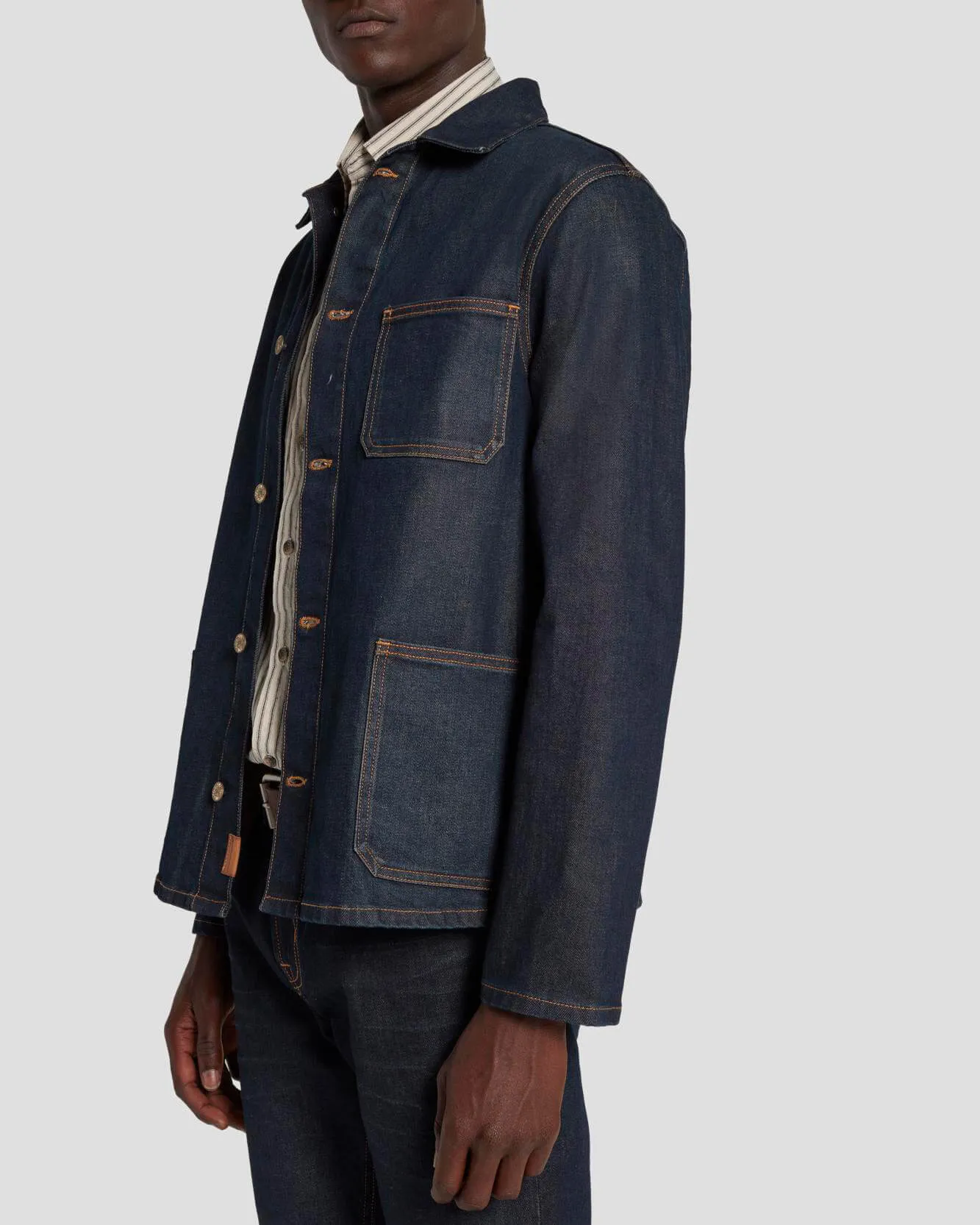 Japanese Heritage Utility Overshirt in Walk The Trucks sold by 7 For All Mankind product image thumbnail 5