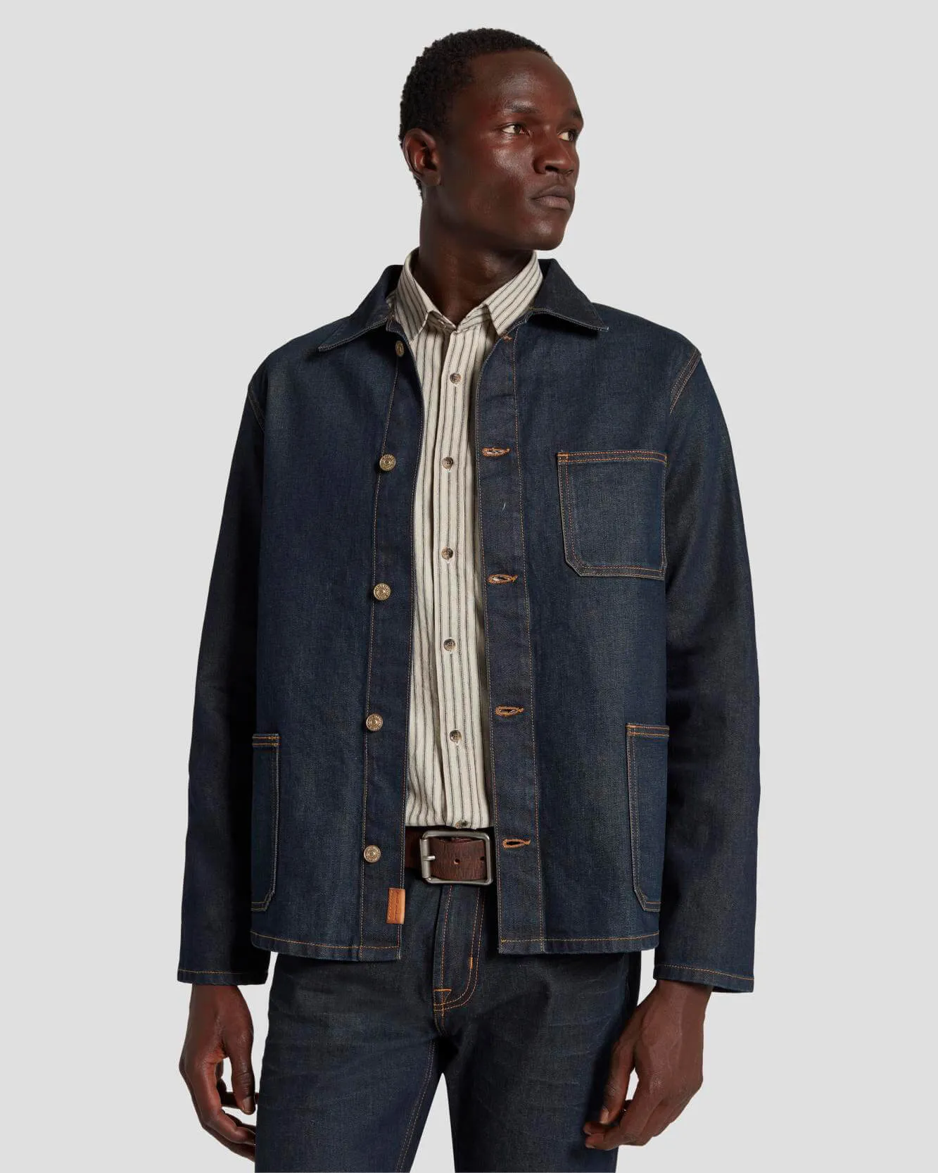Japanese Heritage Utility Overshirt in Walk The Trucks sold by 7 For All Mankind product image thumbnail 2