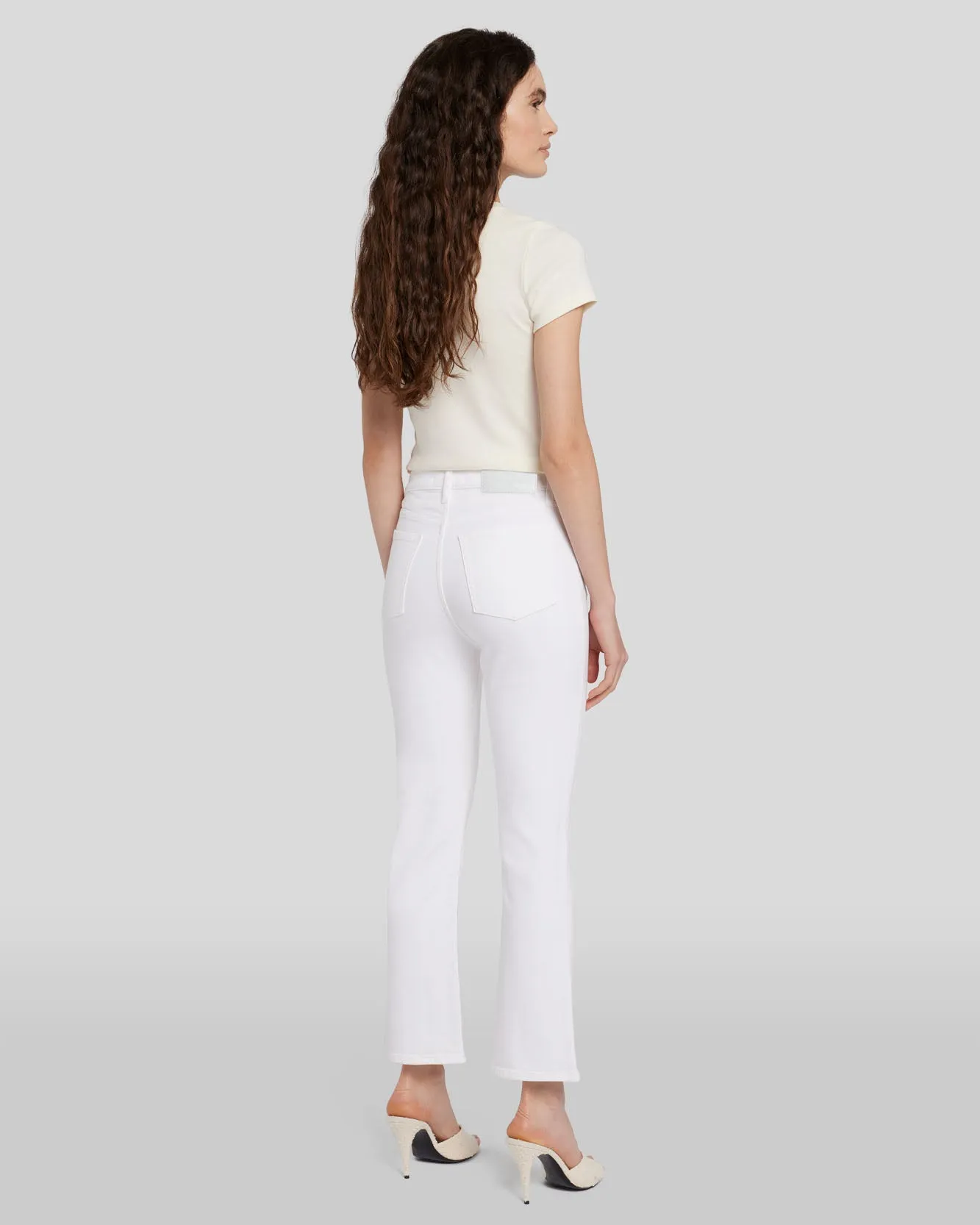 Luxe Vintage Seamed High Waist Slim Kick in Soleil sold by 7 For All Mankind product image thumbnail 4