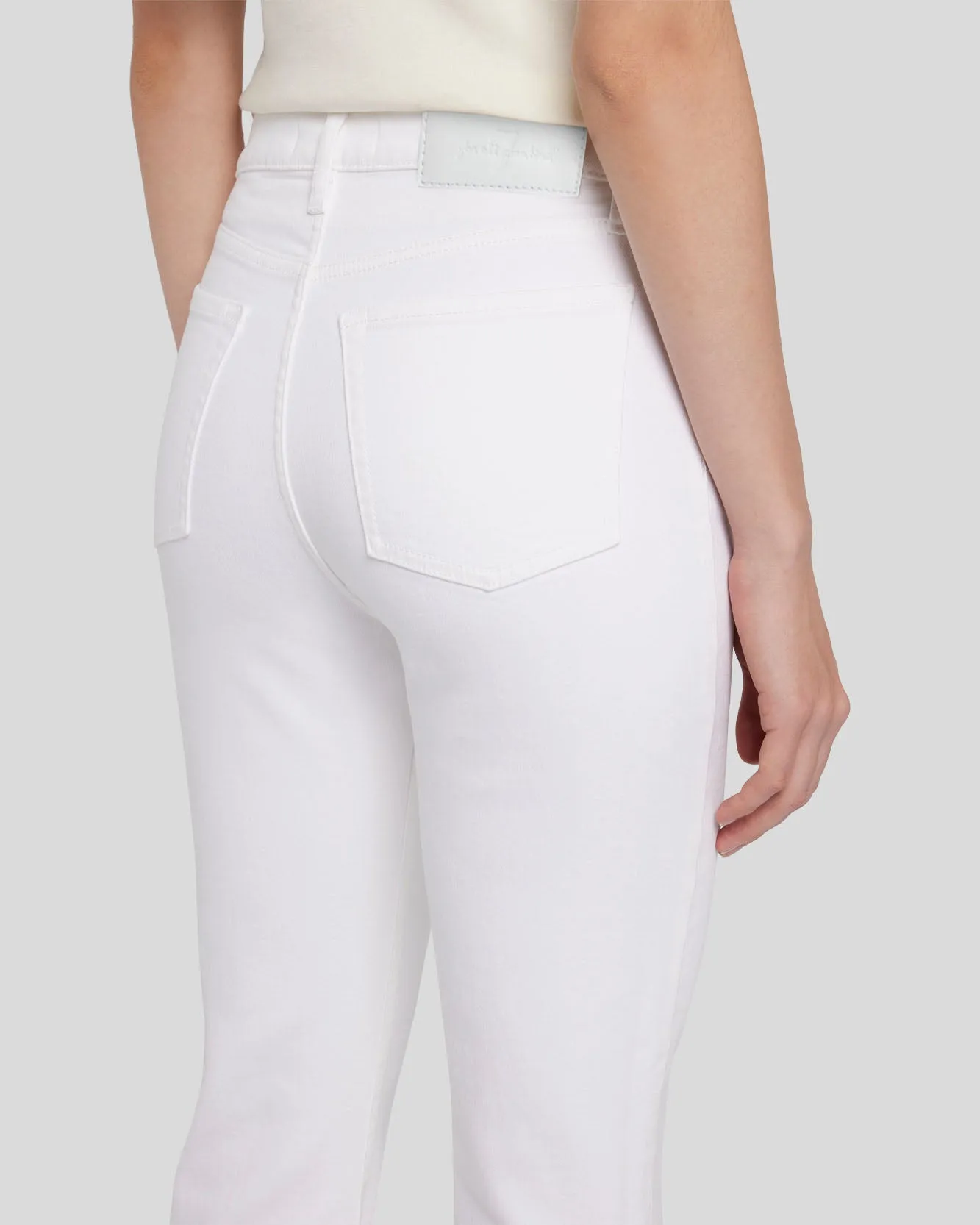 Luxe Vintage Seamed High Waist Slim Kick in Soleil sold by 7 For All Mankind product image thumbnail 5