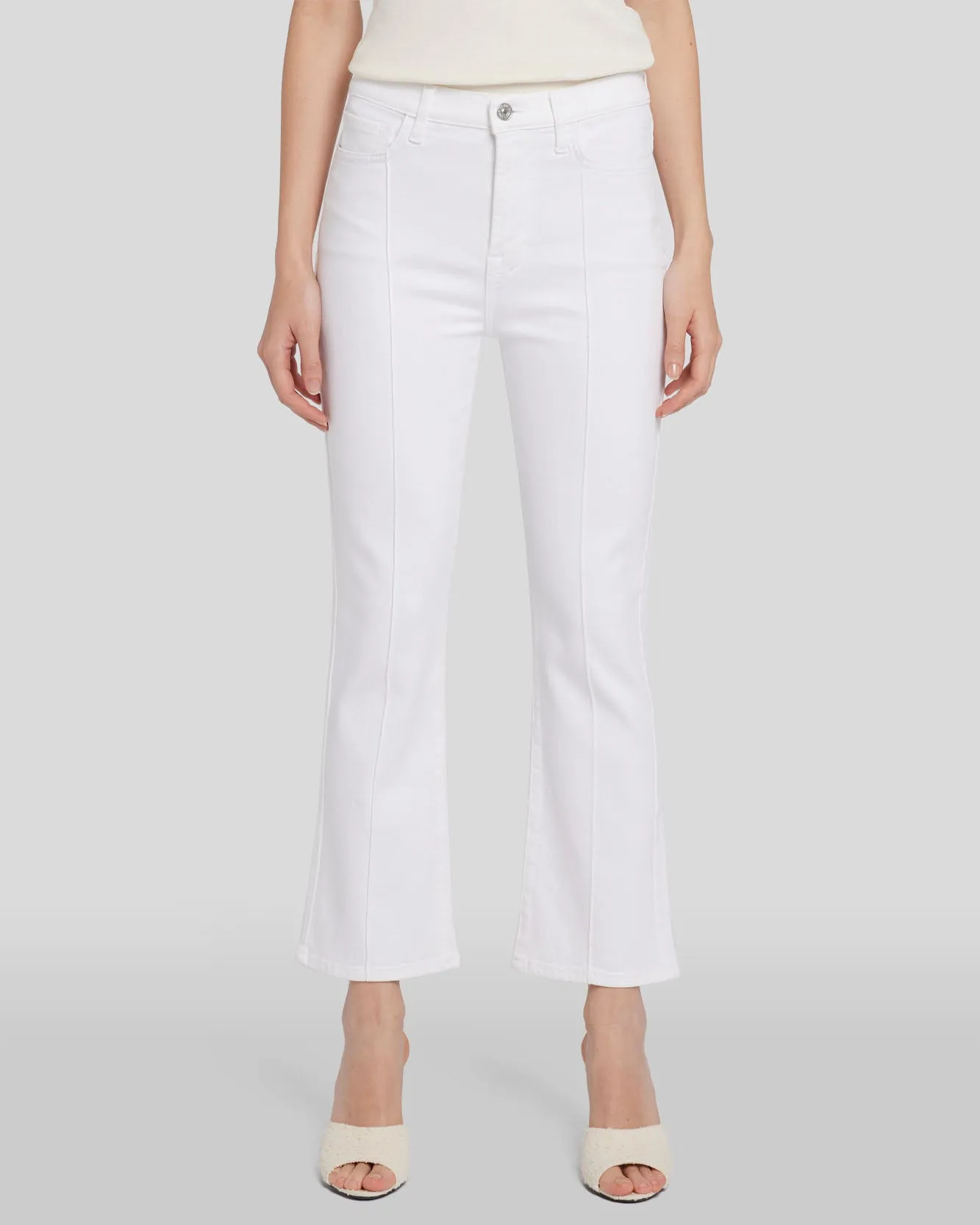 Luxe Vintage Seamed High Waist Slim Kick in Soleil sold by 7 For All Mankind product image thumbnail 2