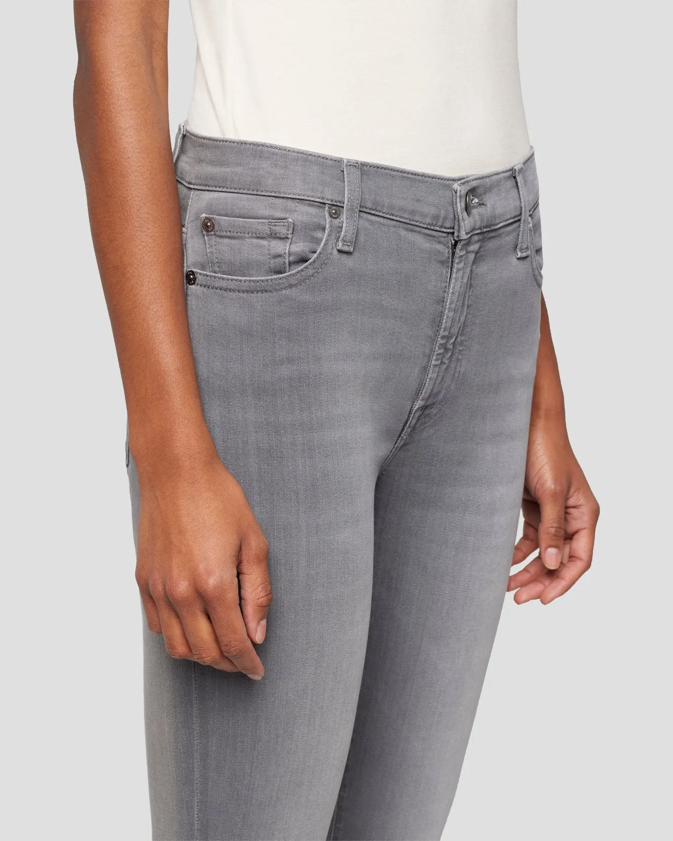 Slim Illusion Skinny Luxe High Waist in Bliss sold by 7 For All Mankind product image thumbnail 3