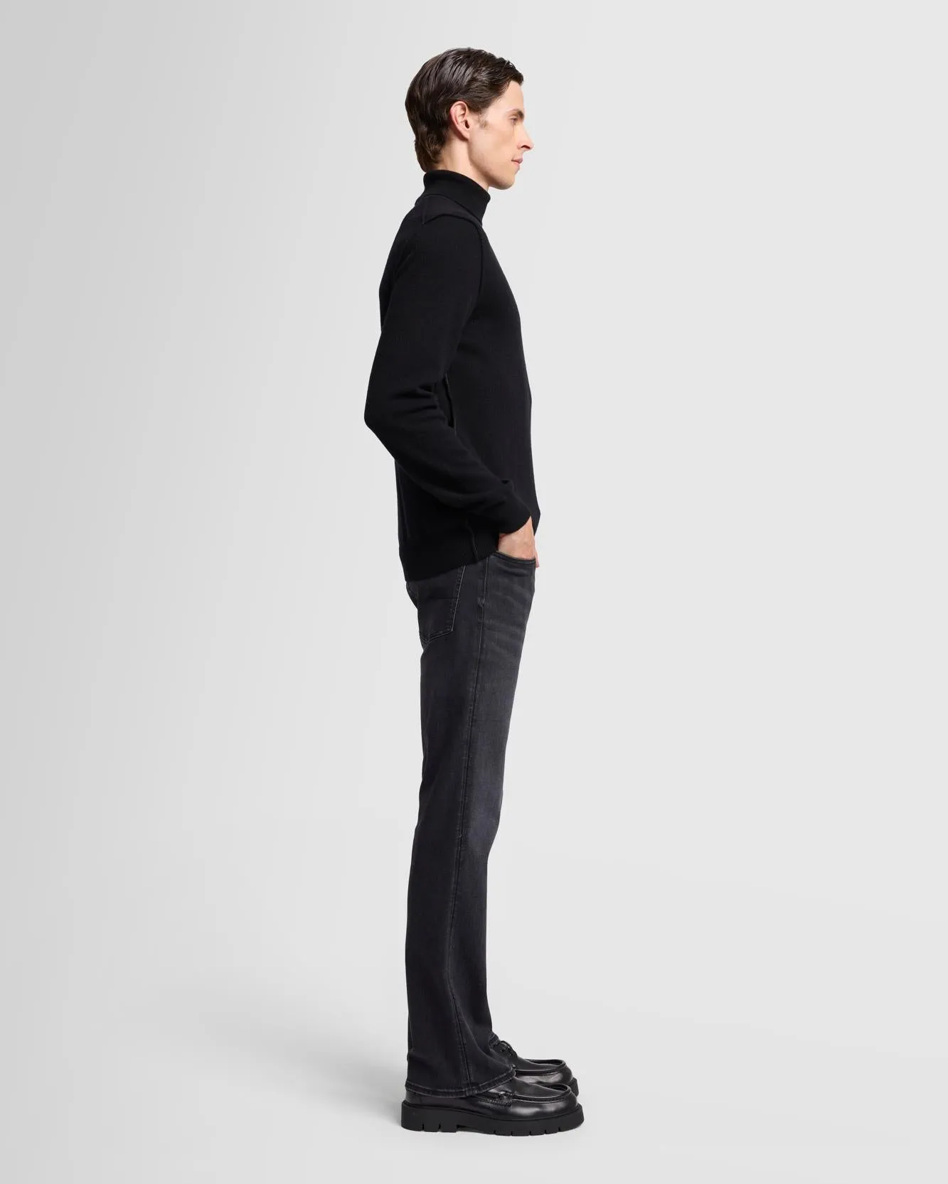 Cashmere Turtleneck in Black sold by 7 For All Mankind product image thumbnail 5