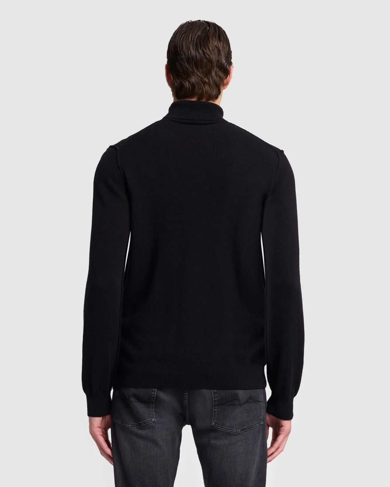 Cashmere Turtleneck in Black sold by 7 For All Mankind product image thumbnail 4