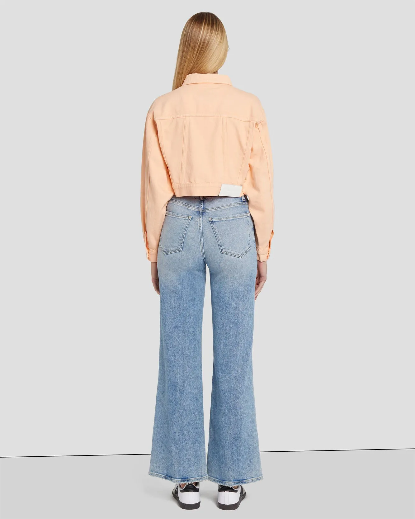 Cropped Trucker Jacket in Prairie Sunset sold by 7 For All Mankind product image thumbnail 5