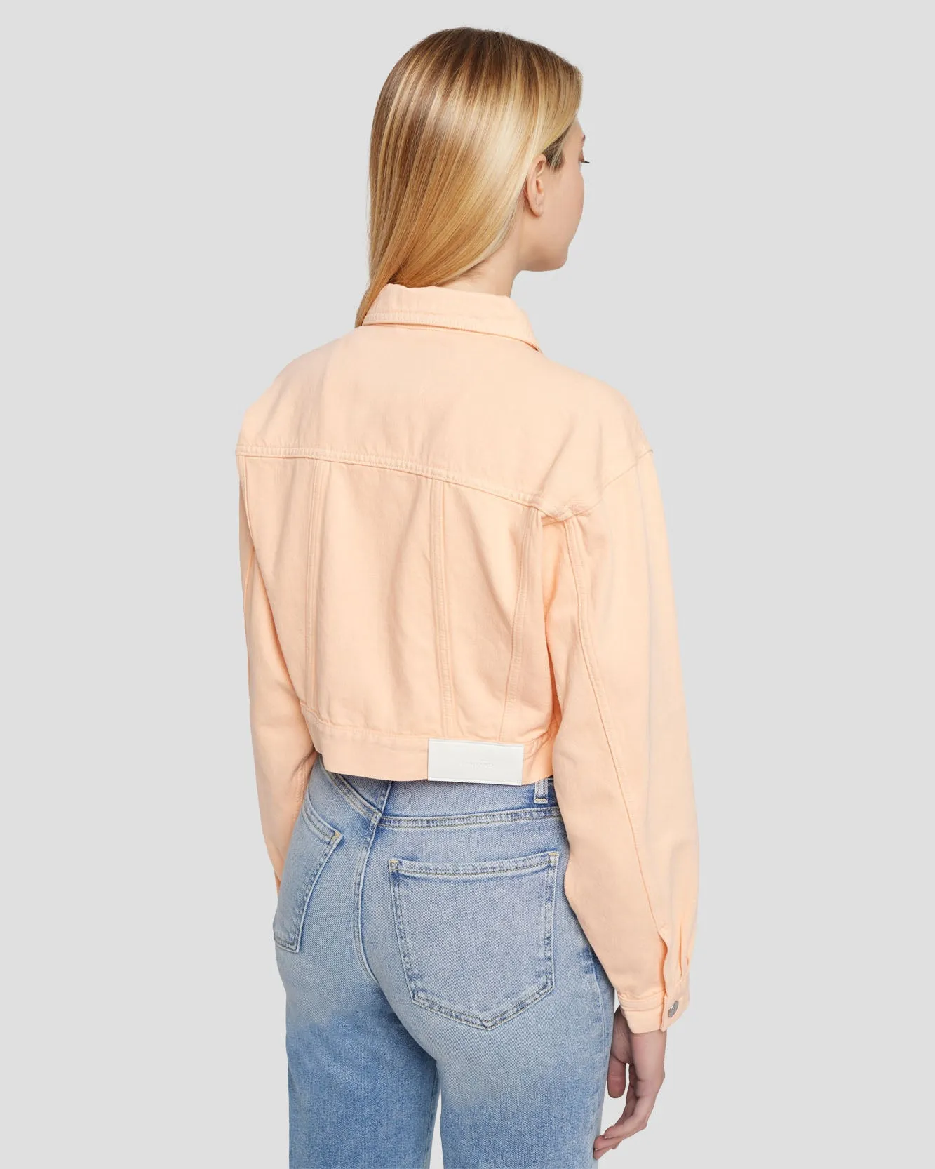 Cropped Trucker Jacket in Prairie Sunset sold by 7 For All Mankind product image thumbnail 4