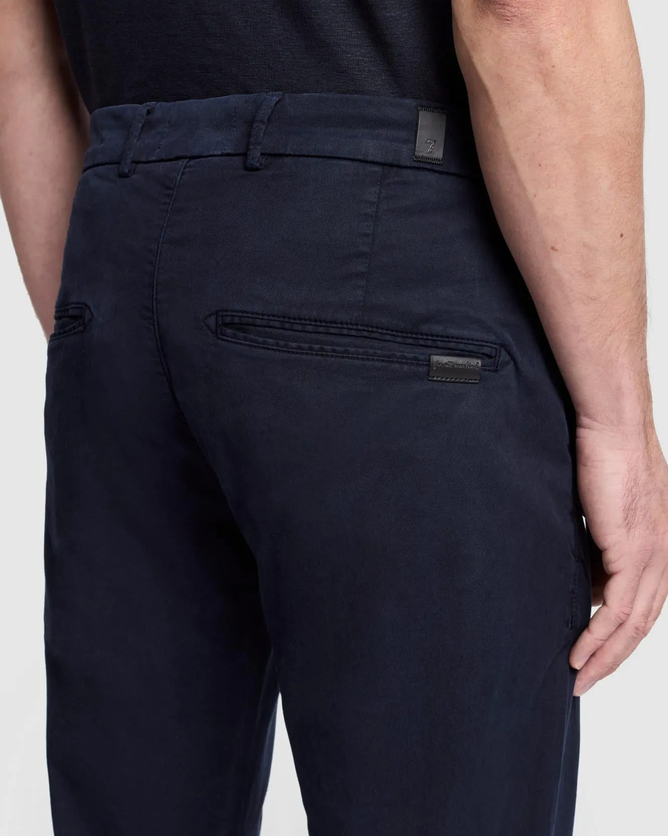 Weightless Adrien Chino in Oxford Blue sold by 7 For All Mankind product image thumbnail 3