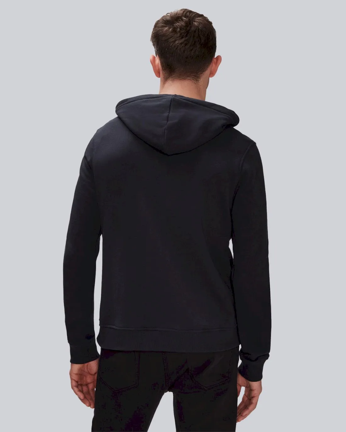 Essential Zip Front Hoodie in Navy sold by 7 For All Mankind product image thumbnail 4