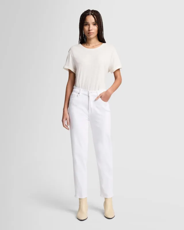 Luxe Vintage Malia Mom Jean in Soleil sold by 7 For All Mankind