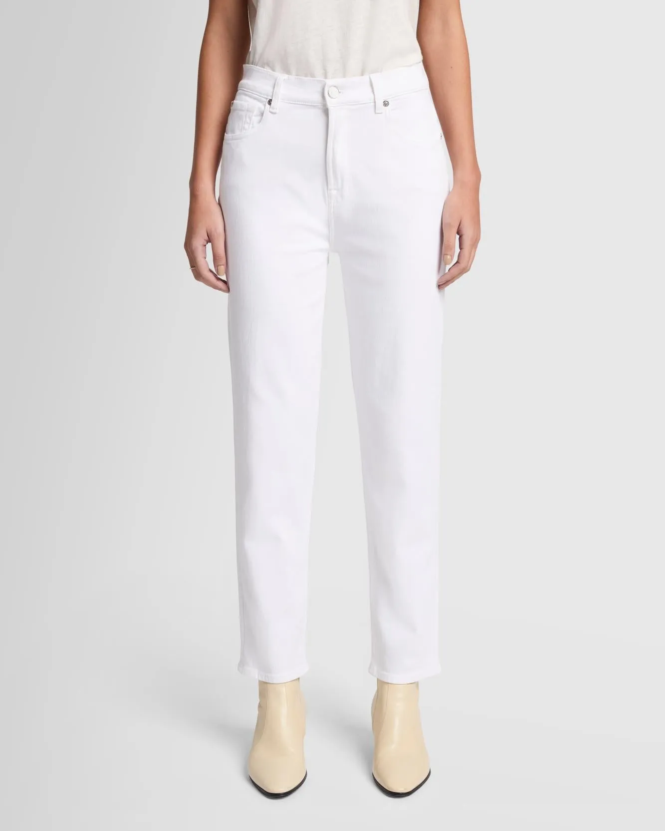 Luxe Vintage Malia Mom Jean in Soleil sold by 7 For All Mankind product image thumbnail 2