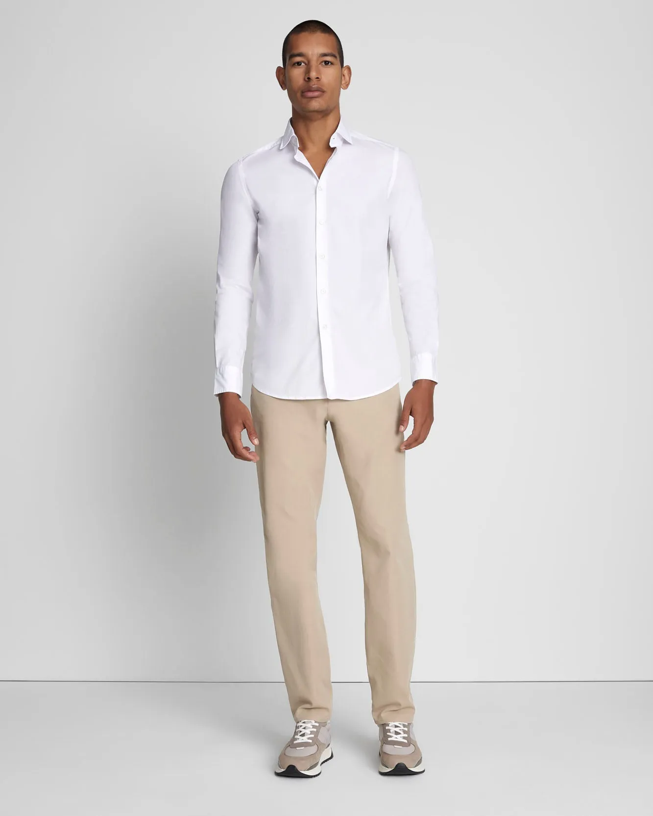 Long Sleeve Poplin Shirt in White sold by 7 For All Mankind product image thumbnail 2