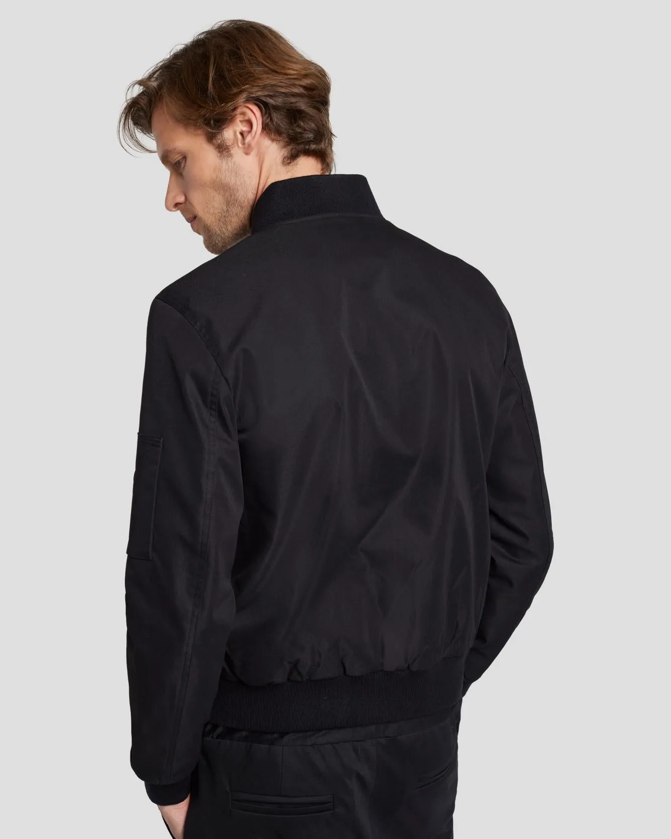 Dynamic Luxe Bomber Jacket in Black sold by 7 For All Mankind product image thumbnail 5