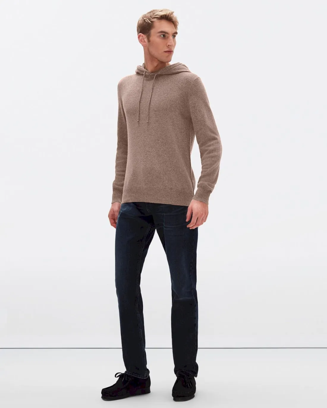 Cashmere Hoodie in Taupe sold by 7 For All Mankind product image thumbnail 2