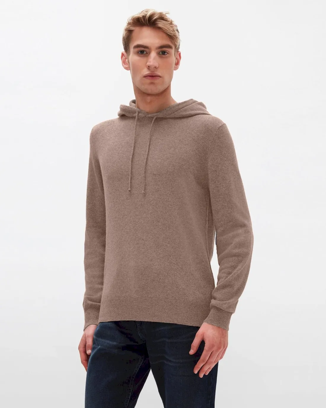 Cashmere Hoodie in Taupe sold by 7 For All Mankind
