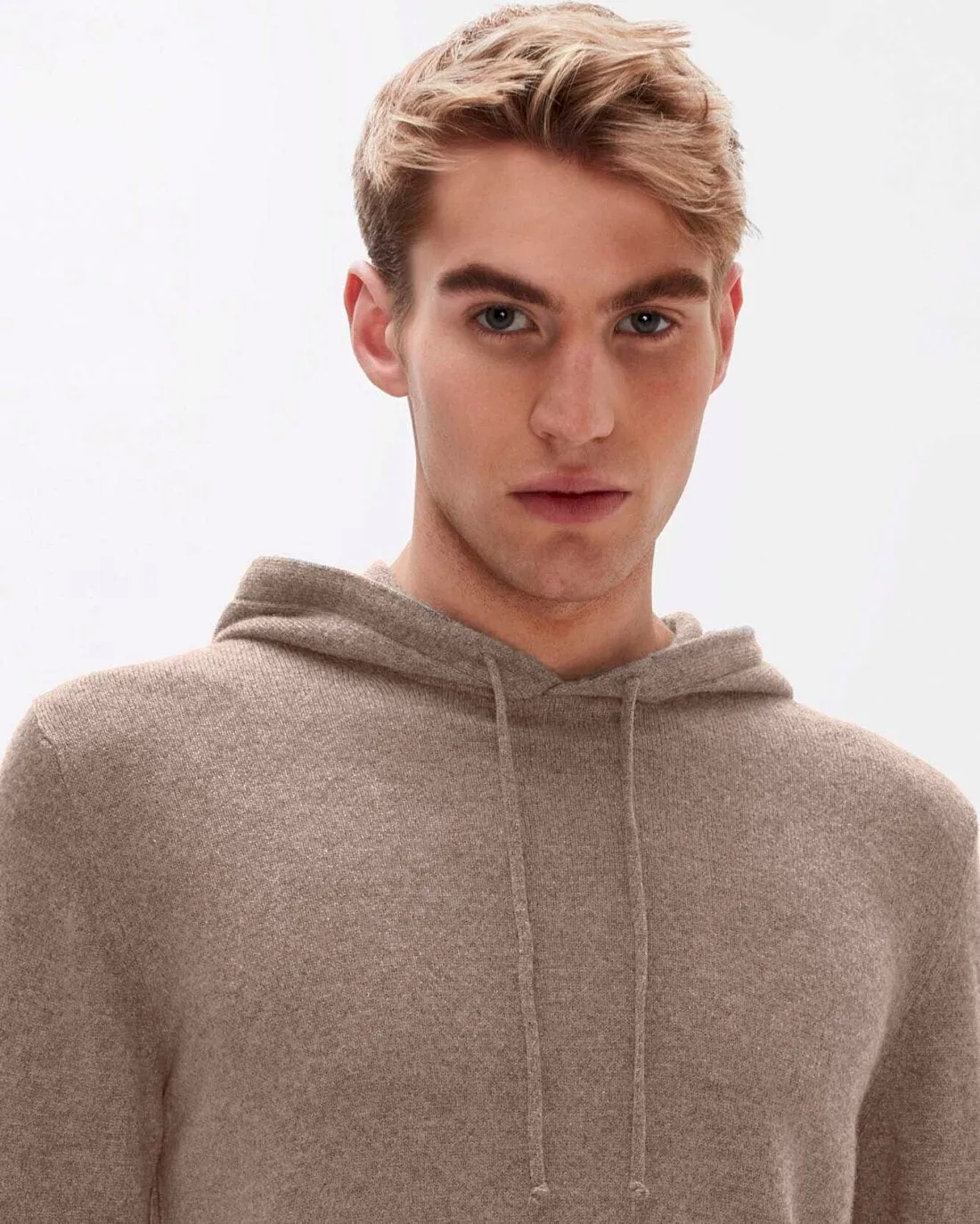Cashmere Hoodie in Taupe sold by 7 For All Mankind product image thumbnail 3