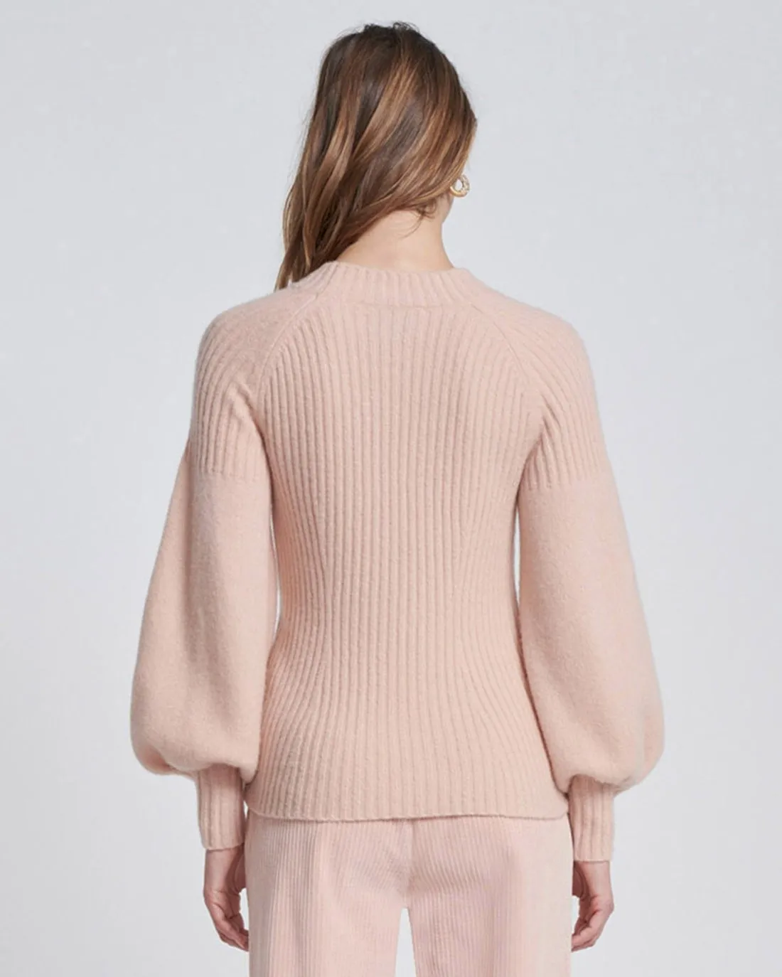 Lantern Sleeve Sweater in Blush sold by 7 For All Mankind product image thumbnail 4