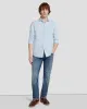 Long Sleeve Poplin Shirt in Light Blue sold by 7 For All Mankind
