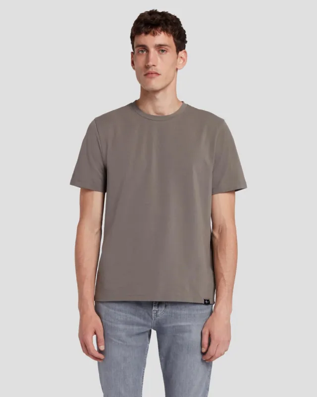 Luxe Performance Tee in Dusty Grey sold by 7 For All Mankind