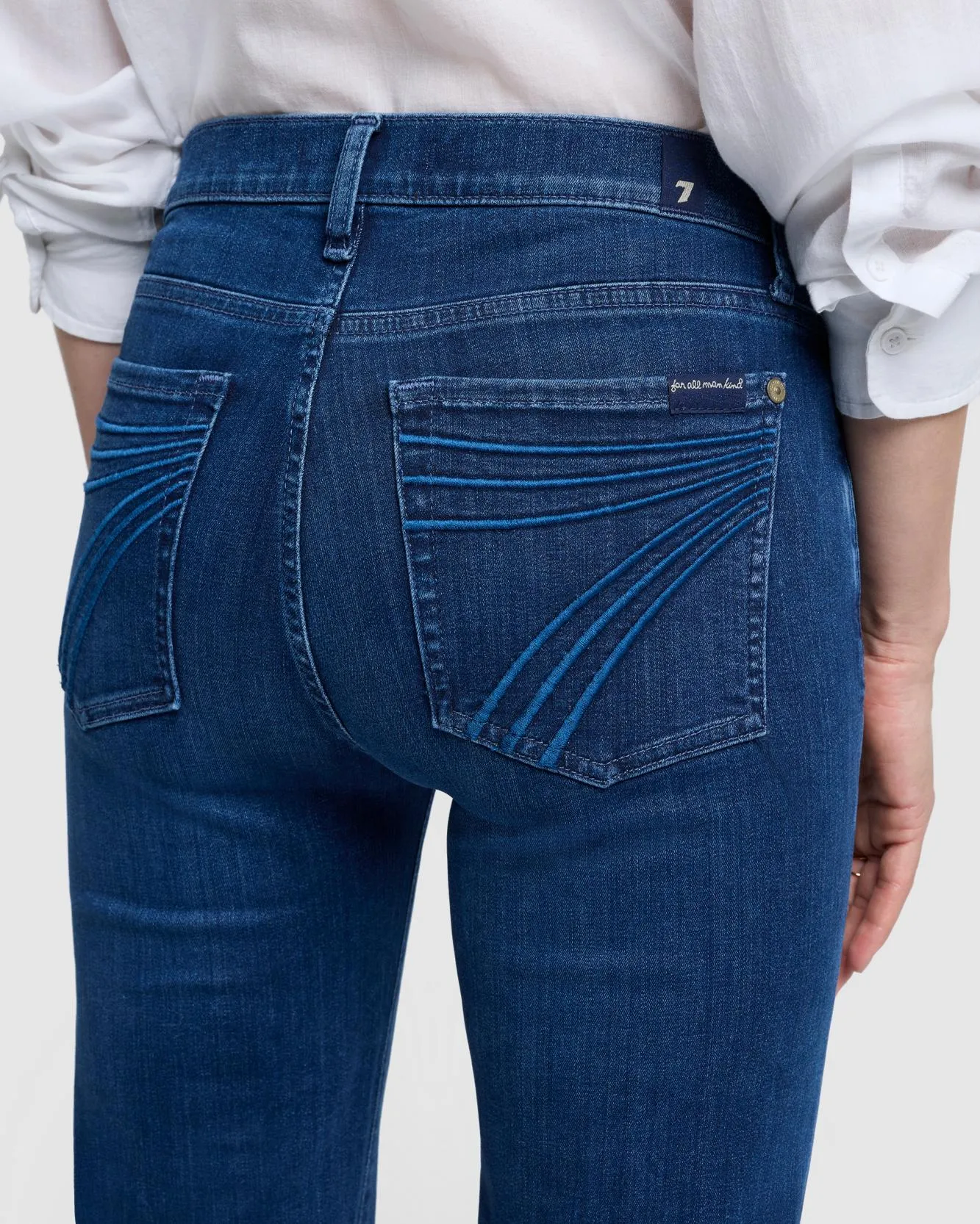 Tailorless Slim Illusion Dojo in Neptune sold by 7 For All Mankind product image thumbnail 2