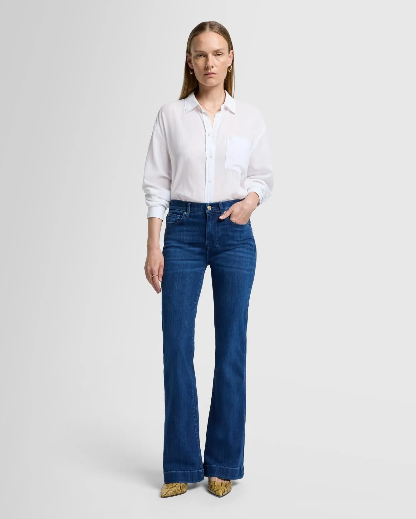 Tailorless Slim Illusion Dojo in Neptune sold by 7 For All Mankind