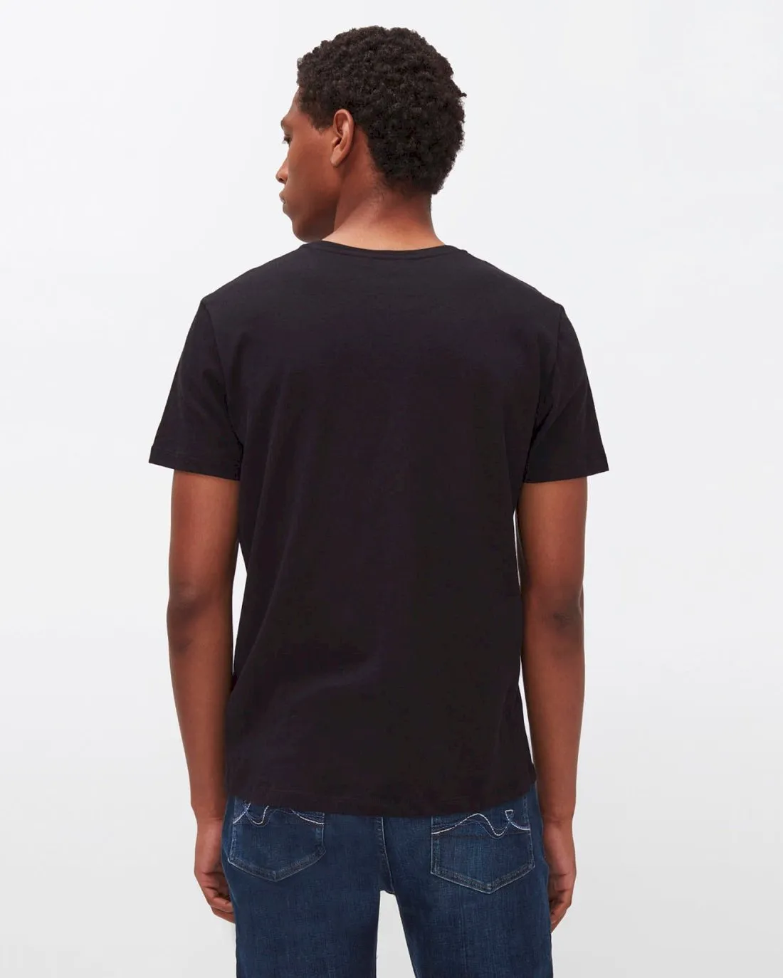 Cashmere Blend Tee in Black sold by 7 For All Mankind product image thumbnail 4