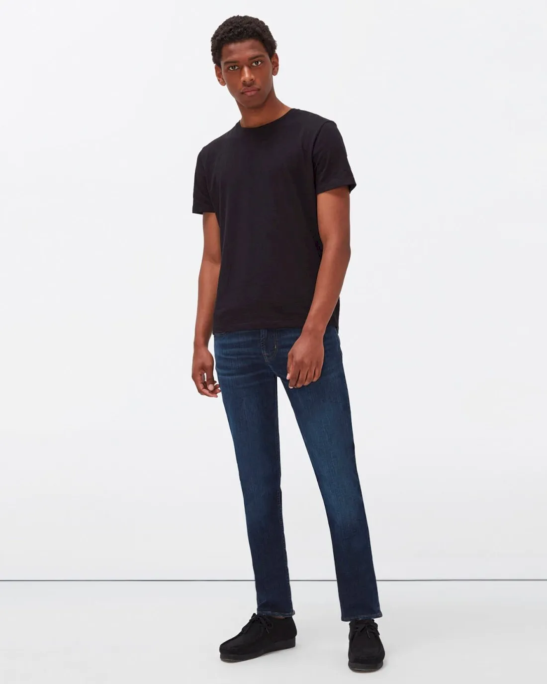 Cashmere Blend Tee in Black sold by 7 For All Mankind product image thumbnail 2