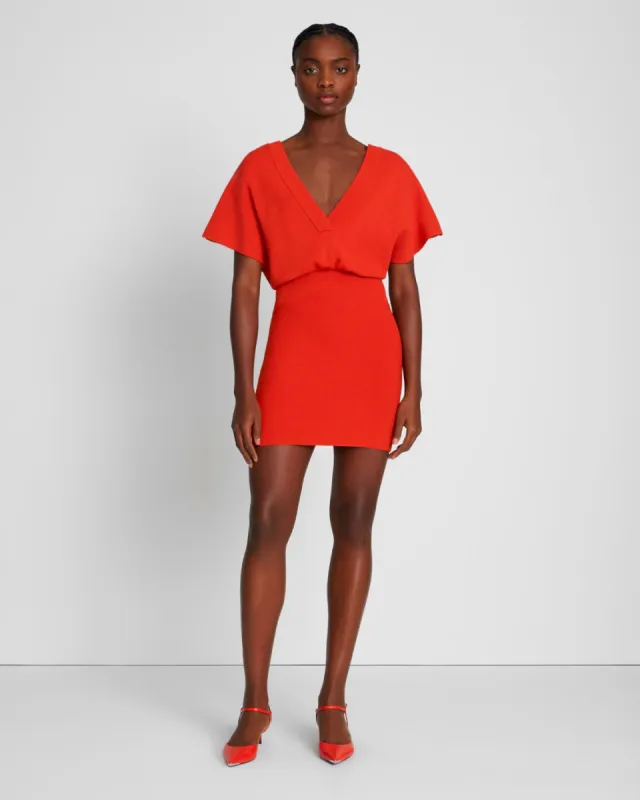 Knit Dolman Sleeve Bodycon Dress in Koi sold by 7 For All Mankind