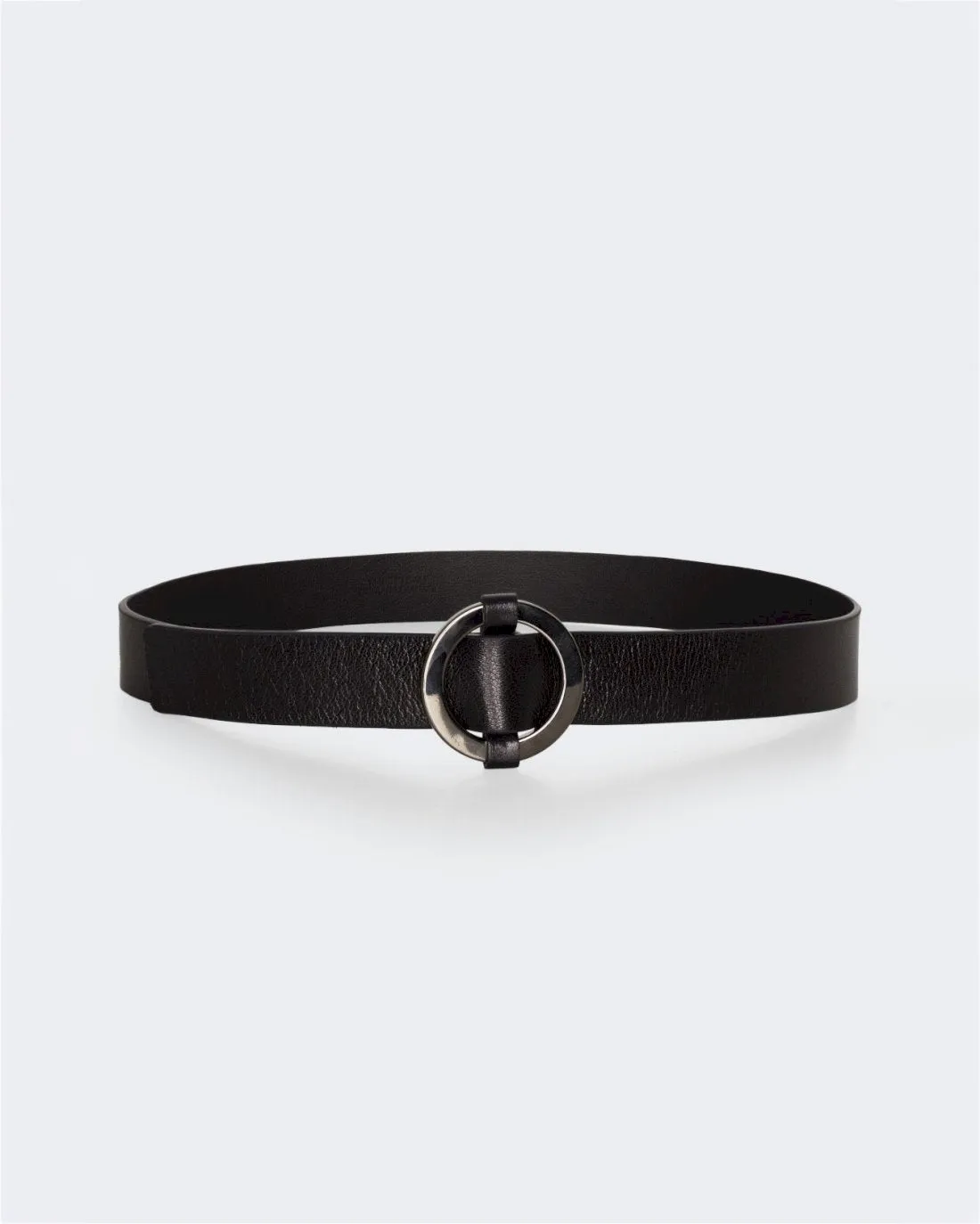 Ring Buckle Leather Belt in Black sold by 7 For All Mankind product image thumbnail 2