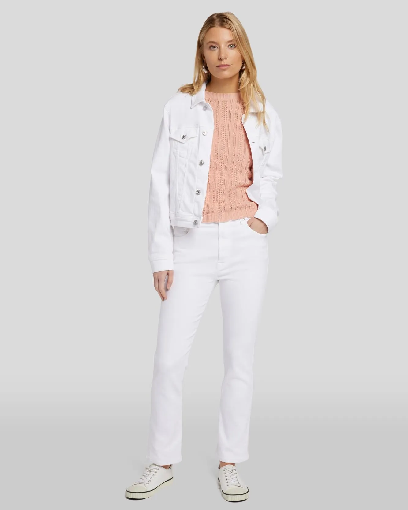 Luxe Vintage Easy Slim Ankle in Soleil sold by 7 For All Mankind