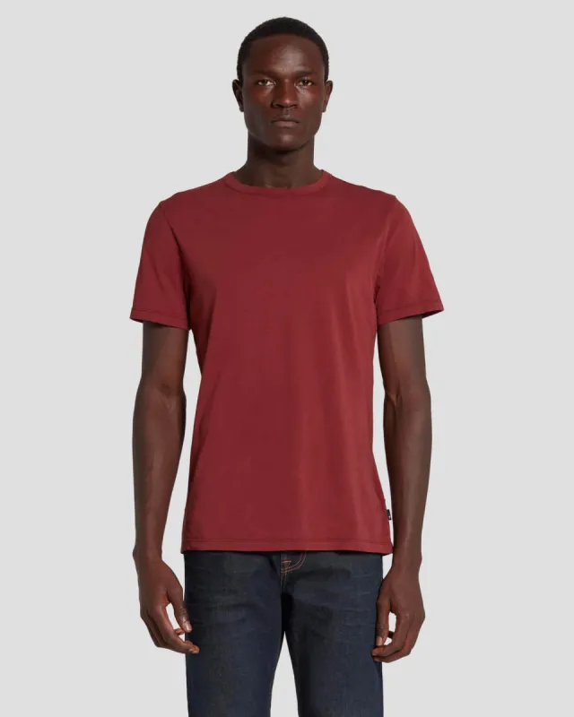 Featherweight Tee in Mulberry sold by 7 For All Mankind