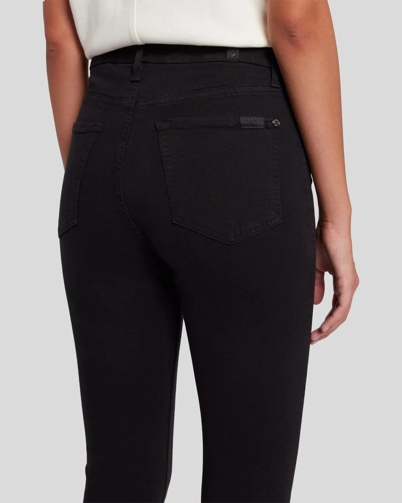 Slim Illusion Luxe High Waist Skinny in Black sold by 7 For All Mankind product image thumbnail 5
