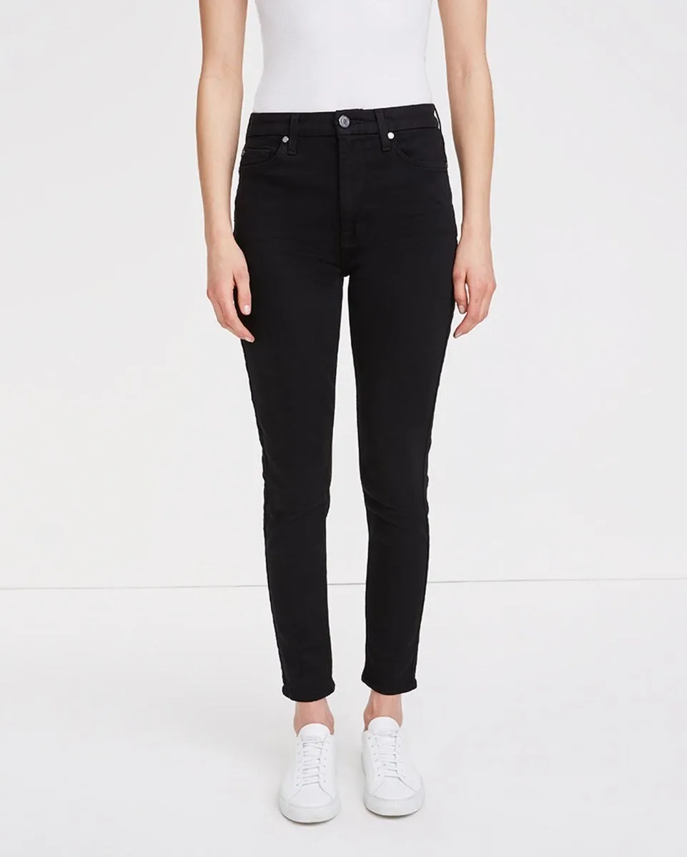 Slim Illusion High Waist Ankle Skinny in Luxe Black sold by 7 For All Mankind product image thumbnail 3