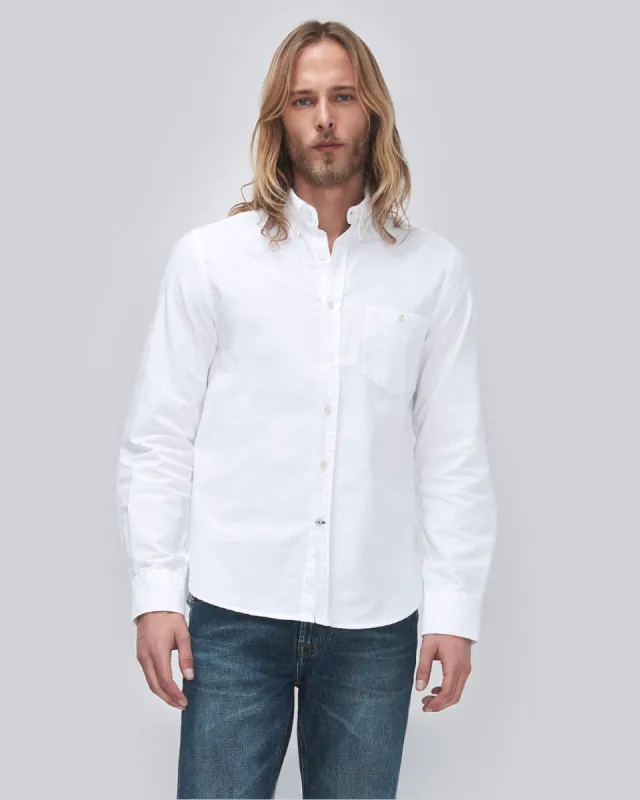 Oxford Shirt in White sold by 7 For All Mankind